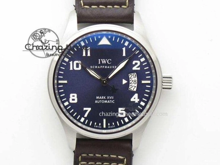 MIROTIME 0116 Supportive Big Pilot IW501008 “Boutique London” SS ZF Best Edition Blue Dial on Blue Leather Strap A 7106